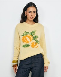 AERE - Citrus Intarsia Knit Jumper