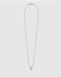 GUESS - Silver-Tone Hexagon Necklace