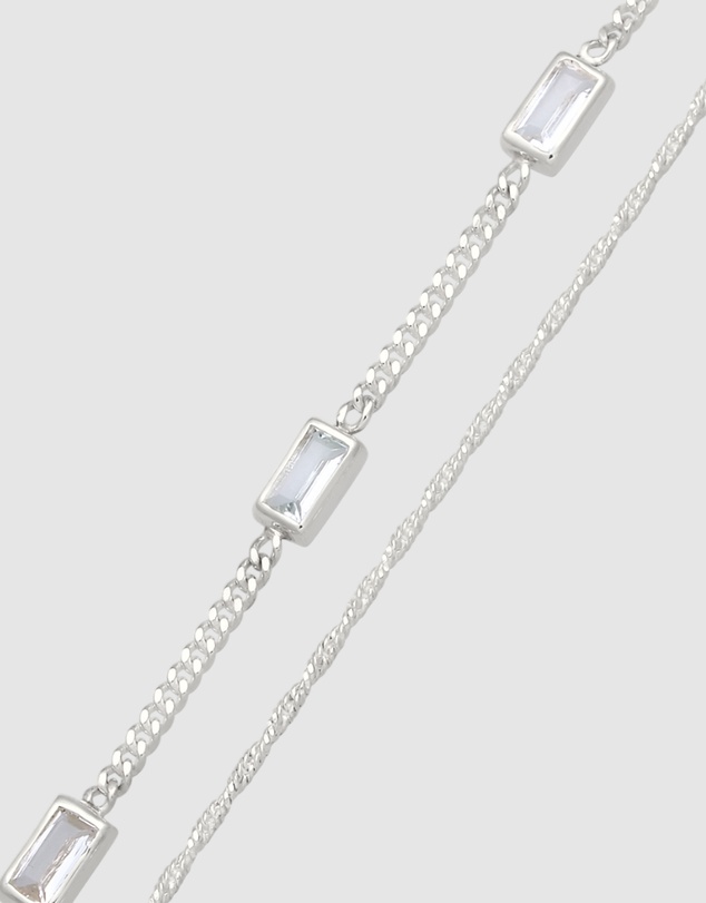 Elli Jewelry - Topaz Bracelet Set in 925 Silver