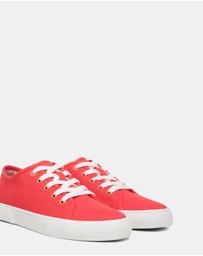 Vionic - Oasis Lace-Up Casual Sneaker - Poppy Canvas
