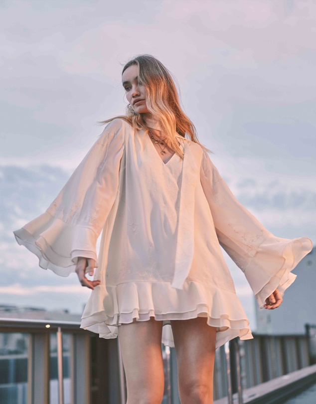 Belle & Bloom - Dream About Me Tie Neck Dress