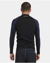 Quiksilver - Mens Watermans Panel Heater Long Sleeve Rash Vest