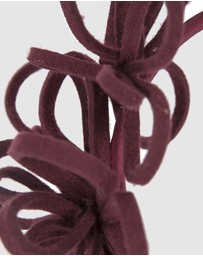 Max Alexander - Felt Burgundy Loops Fascinator