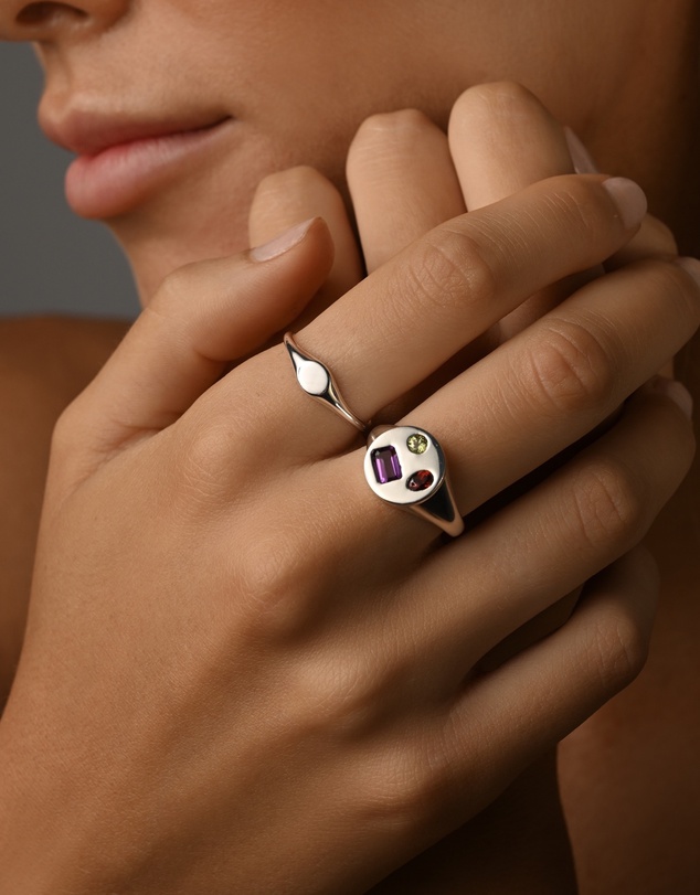 Von Treskow - Mosaic Gemstone Round Ring