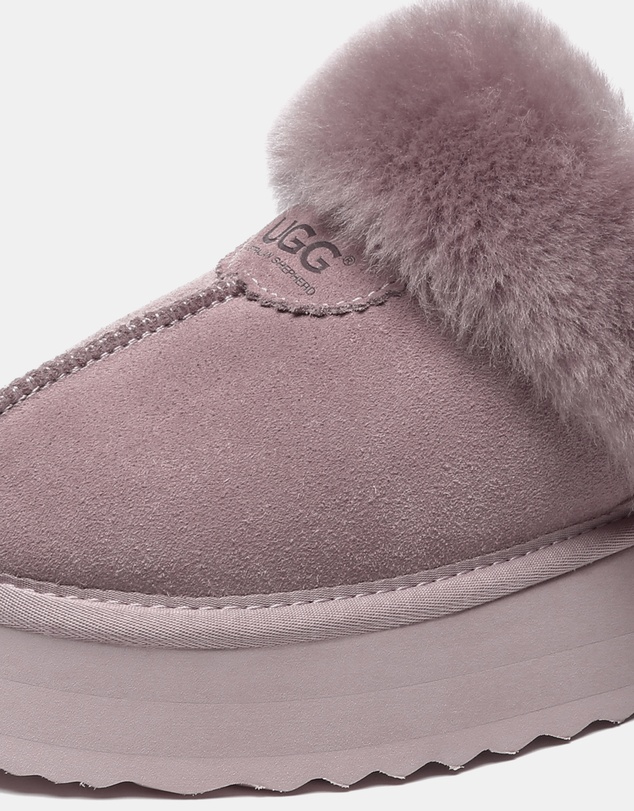 EVERAU - Australian Shepherd Ugg Waffle Platform Cow Suede Upper House Shoes