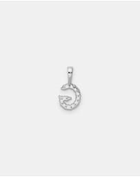 Zoe Olivia - 9K White Gold Lab Grown Diamond Initial G Pendant