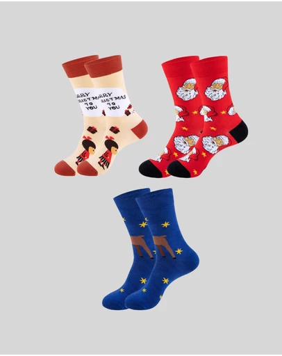 KAJA Clothing - Christmas Socks Colorful Fun Novel Pattern Socks