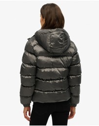 Superdry - Slim Fit Hooded Luxe Sports Puffer