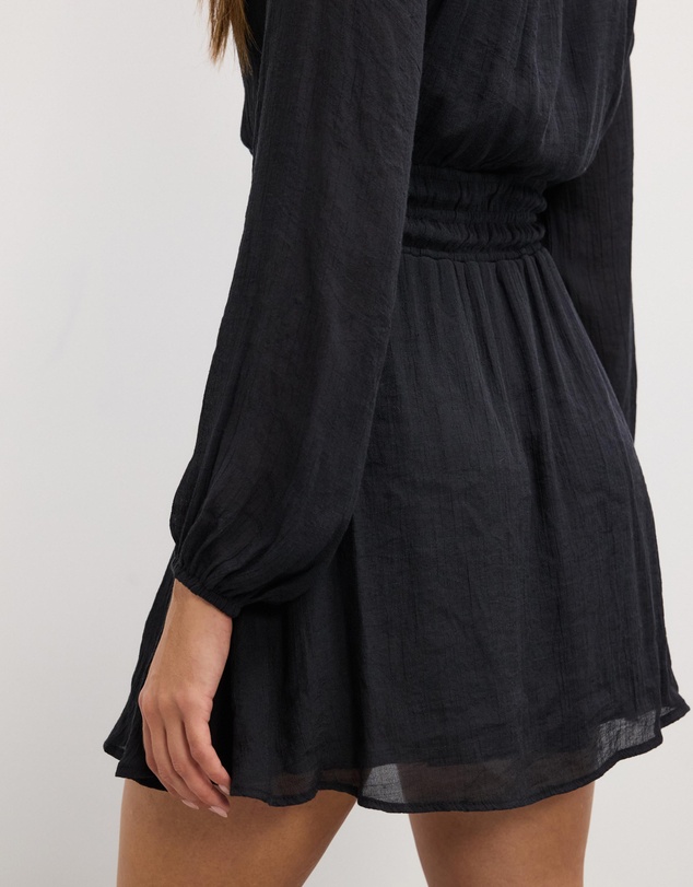 The Fated - Della Long Sleeve Gathered Mini Dress