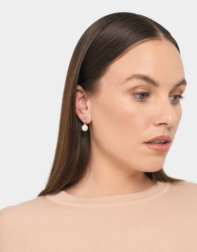 Forcast - Yvonne Rose Gold Plated Earrings