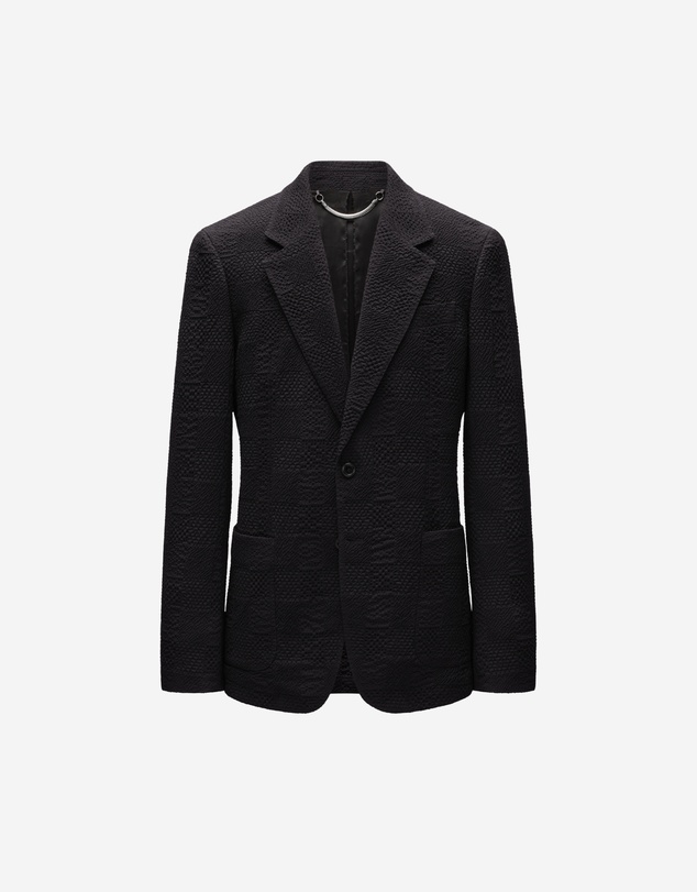 Calibre - Seersucker Check Blazer Chocolate