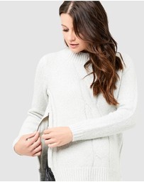 Ripe Maternity - Cable Nursing Knit
