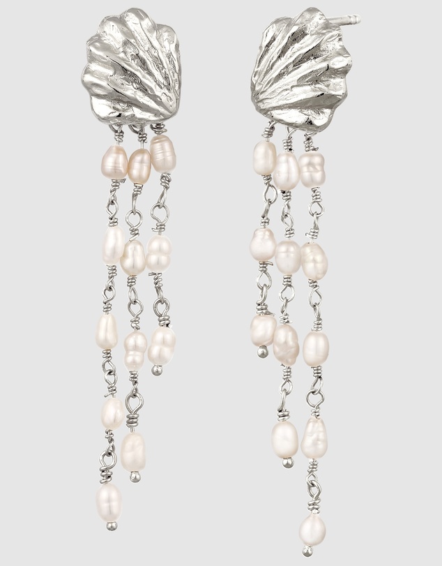 Haze & Glory - ICONIC EXCLUSIVE - Earrings Hanger Serene Shell 925 Sterling Silver