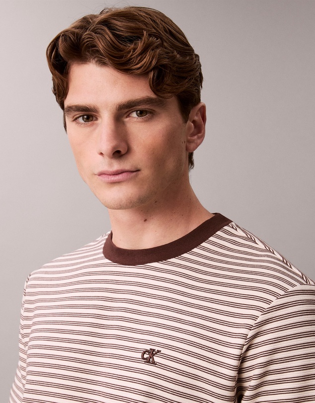 Calvin Klein - Ottoman Stripe Crewneck Tee