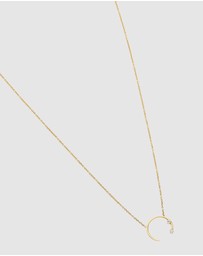 Luna Rae - Solid Gold - Eclipse Diamond Necklace