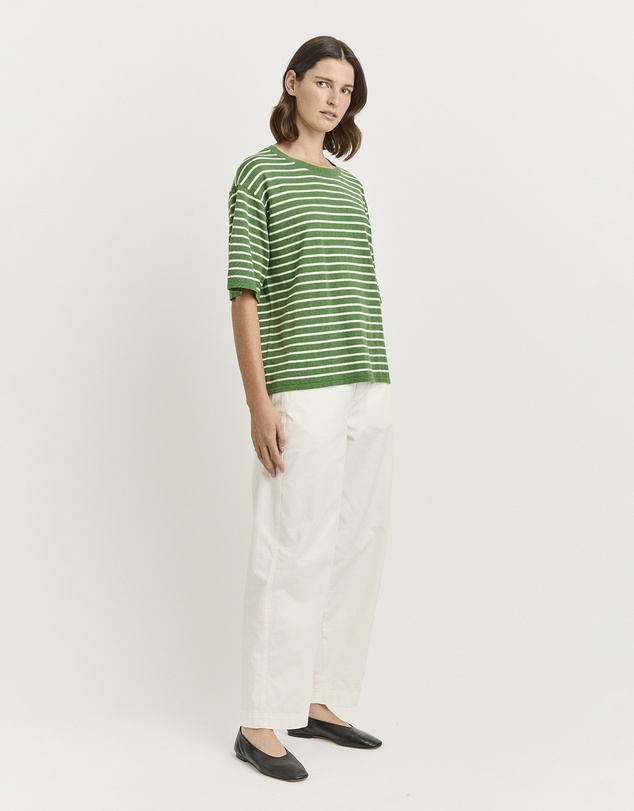 Toorallie - Relaxed Stripe Knit Tee