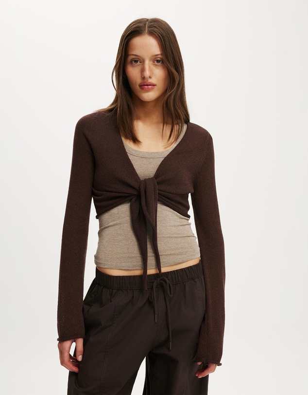 Cotton On - Tie Front Shrug