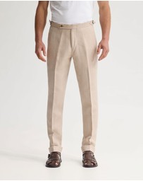Oxford - Bryon Herringbone Pant Side Tab/Cuf