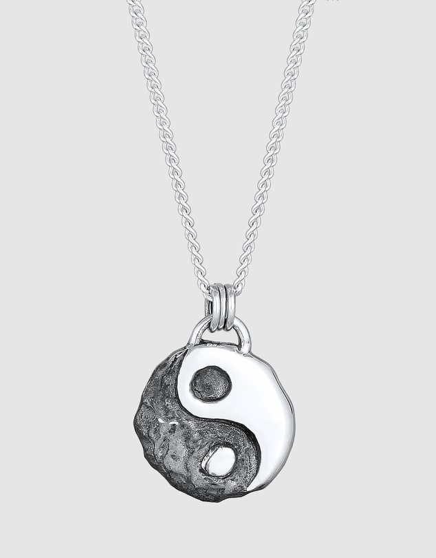 Kuzzoi - ICONIC EXCLUSIVE - Yin Yang Pendant Necklace in 925 Sterling Silver
