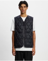 TAION - Military V-Neck W-Zip Down Vest Soft Shell