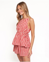 Petal & Pup - Rory Top - Red Gingham