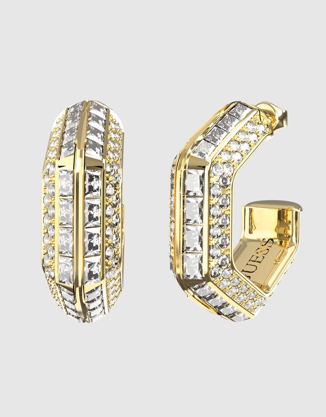 GUESS - Octagon Hoop Earrings