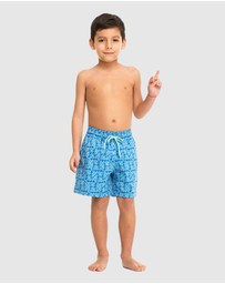 Tolu Australia - Boys Swim Shorts With Fishes