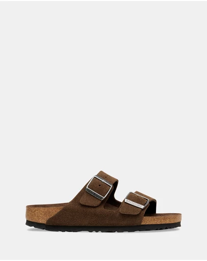 Birkenstock - Arizona SFB Tonal Footbed Suede Leather Regular - Unisex
