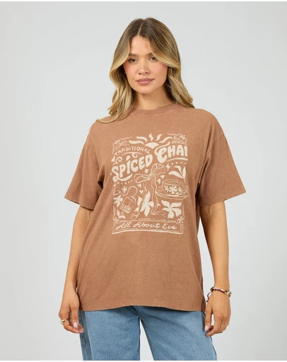 All About Eve - Nahla Relaxed Tee Cinnimon