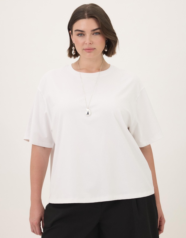 Atmos&Here Curvy - Cotton Boyfriend T-Shirt