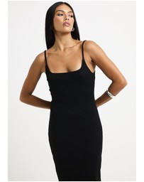 General Pants Co. Basics - Straight Neck Midi Dress