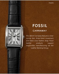 Fossil - Carraway Black Analogue Watch