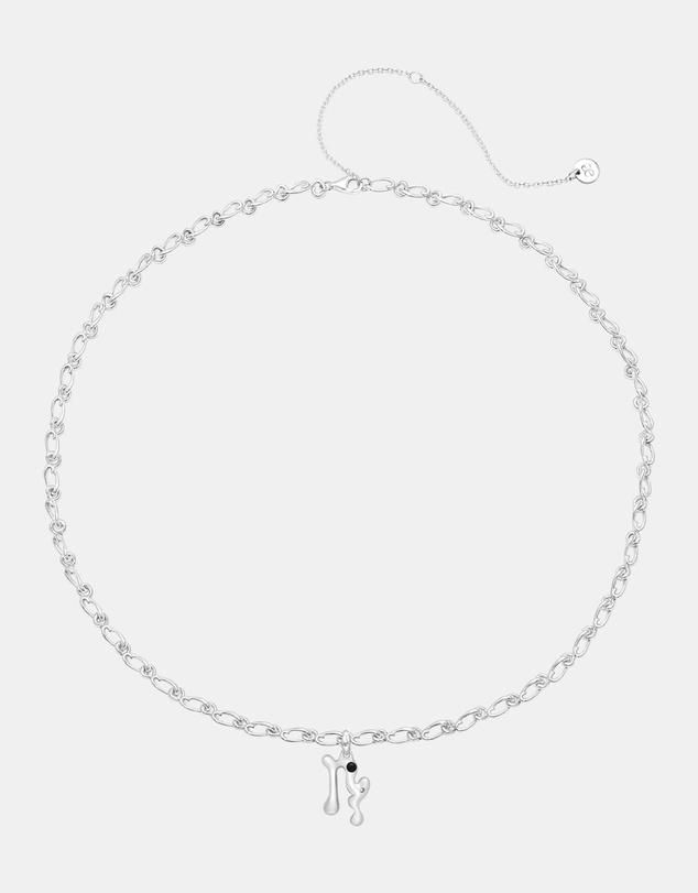Graedance - Capricorn Black Onyx Pendant on Eclipse Necklace