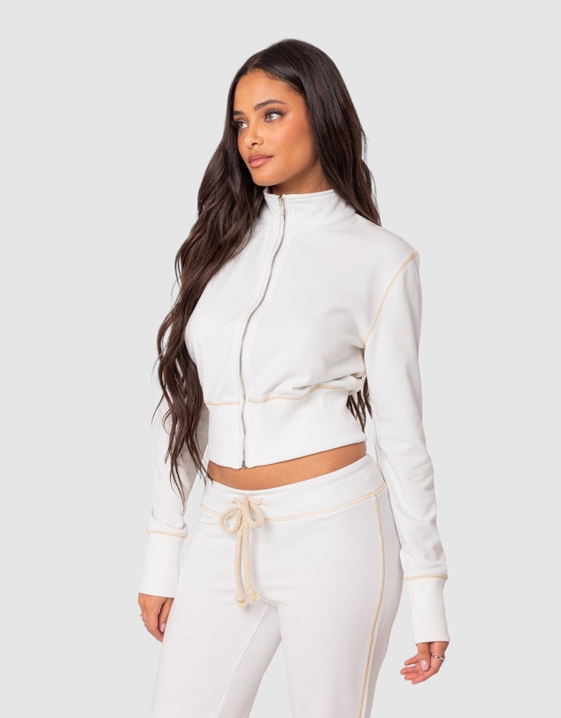 EDIKTED - Alexia Zip Up Sweatshirt