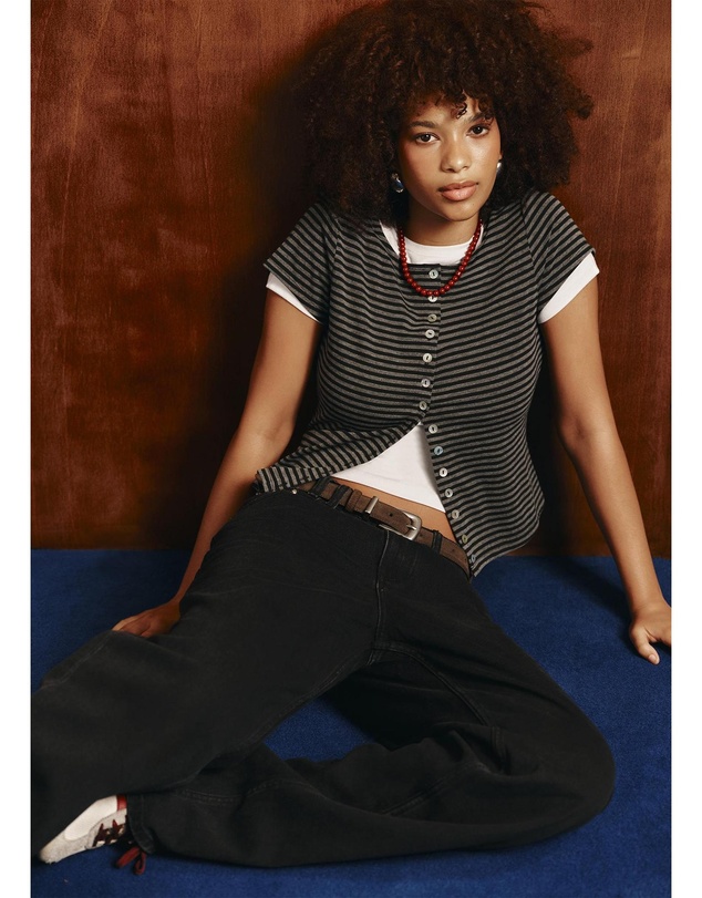 Insight - Charli Button Up Top