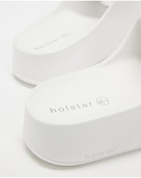Holster - Levitate Vegan Platform Slide - White - Women's