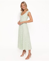 Petal & Pup - Mapleton Maxi Dress - Sage Green Lace