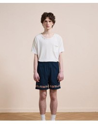 Found - Embroidery Twill Floral Shorts