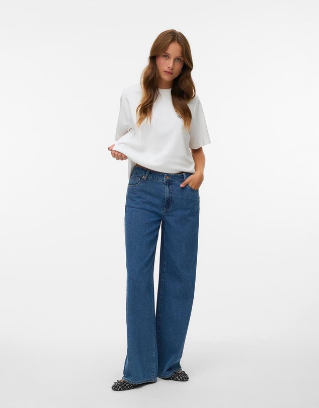 Vero Moda - Remy Mid Rise Wide Jeans