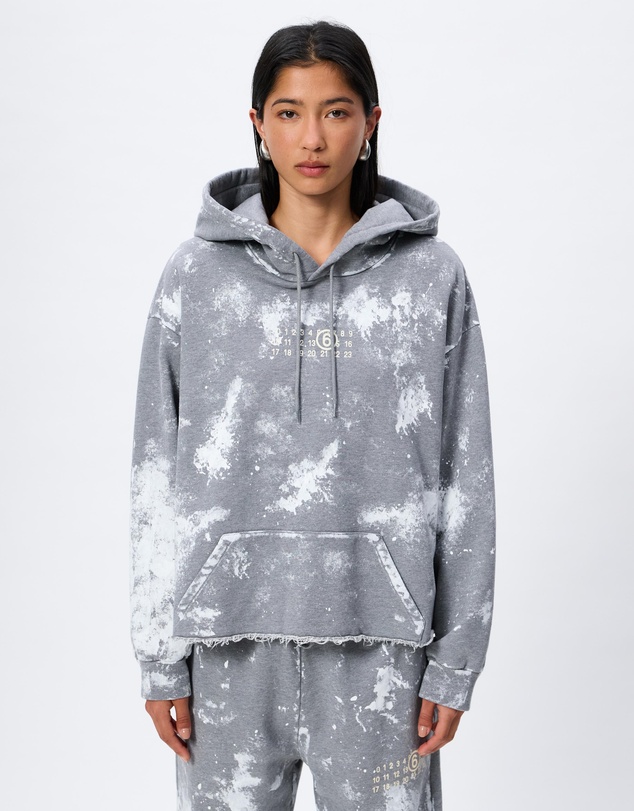 MM6 Maison Margiela - Paint Splatter Hooded Sweatshirt