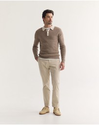 Oxford - Sam Contrast Collar Knit