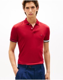 Tommy Hilfiger - Slim Fit Interlock Knit Tipped Polo Shirt