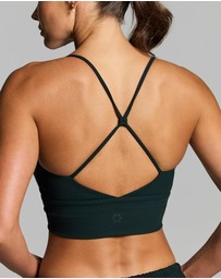 Rockwear - Luxesoft Rouched Low Impact Sports Bra