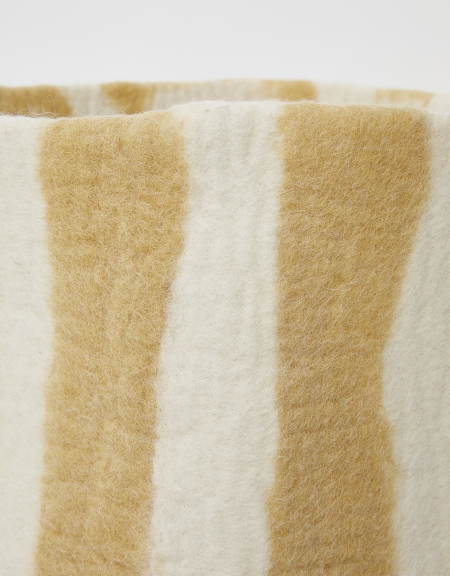 Phile - Toy Basket in Yellow Stripe - Large