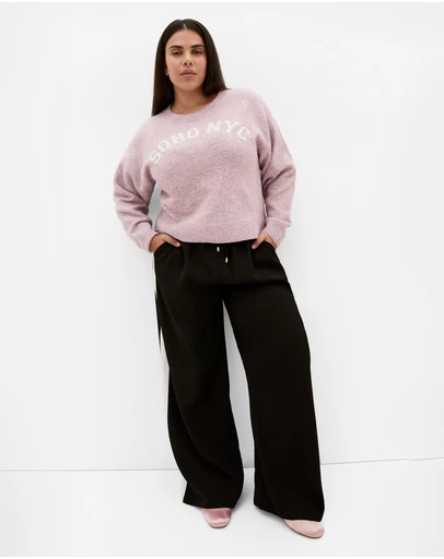 City Chic - Soho Crew Knit Jumper