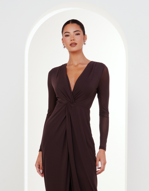 Pilgrim - Jolie V-neck Knot Gown