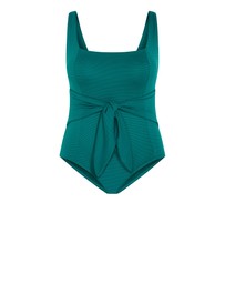 City Chic - Sardinia Tie Front 1 Piece