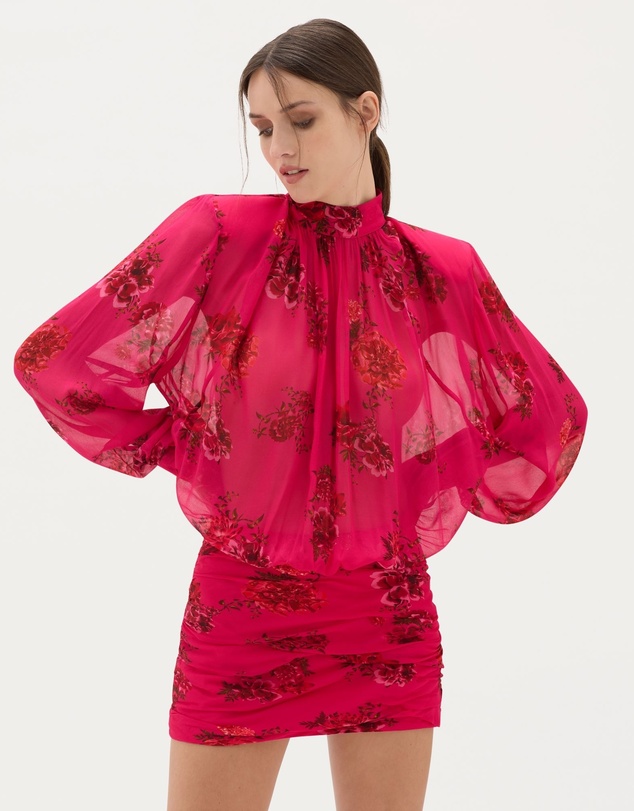 Muma World - Magenta Bloom Quilla Mini Dress