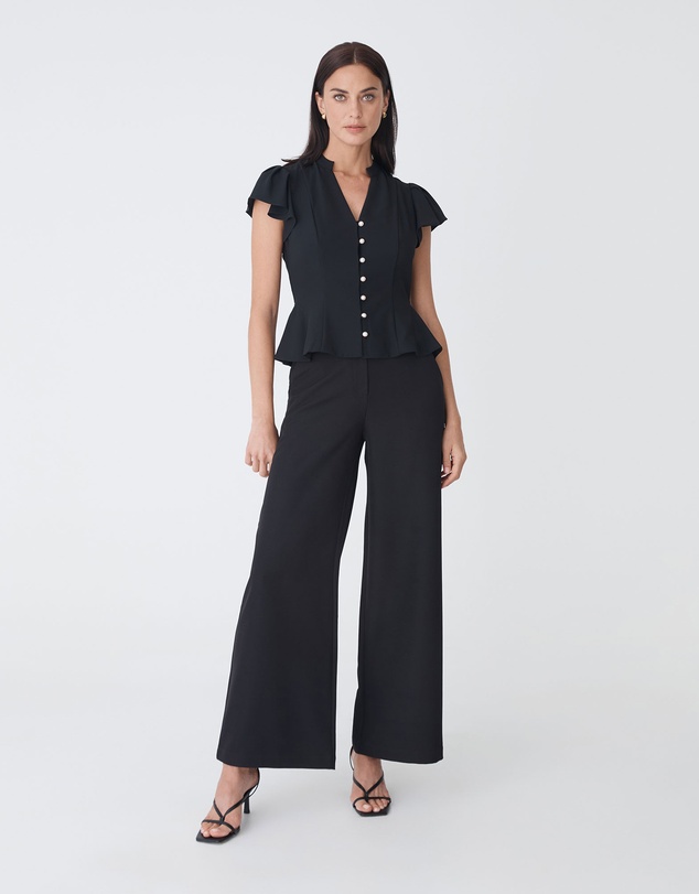 Forcast - Carissa Gathered Sleeve Top