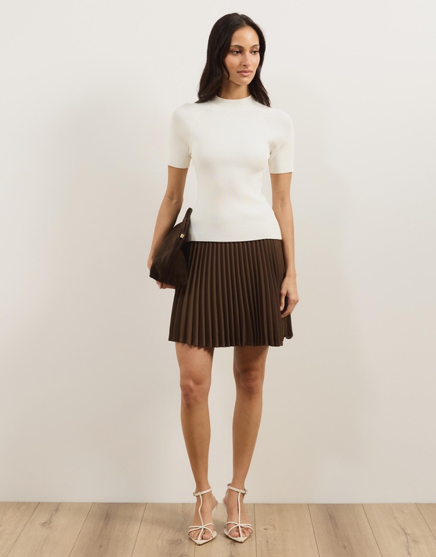 Atmos&Here - Evie Pleated Mini Skirt